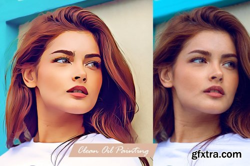 CreativeMarket - Clean Oil Painting Action 3179576