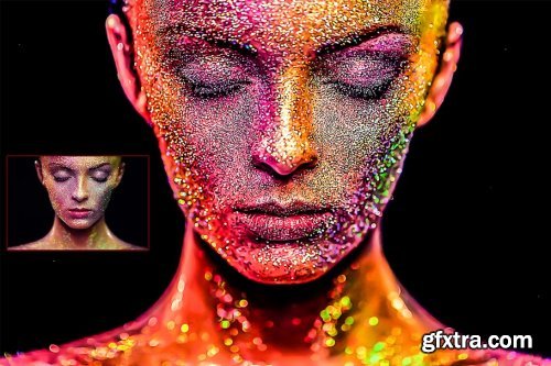 CreativeMarket - Colorful Oil Painting Photoshop Action 3177435