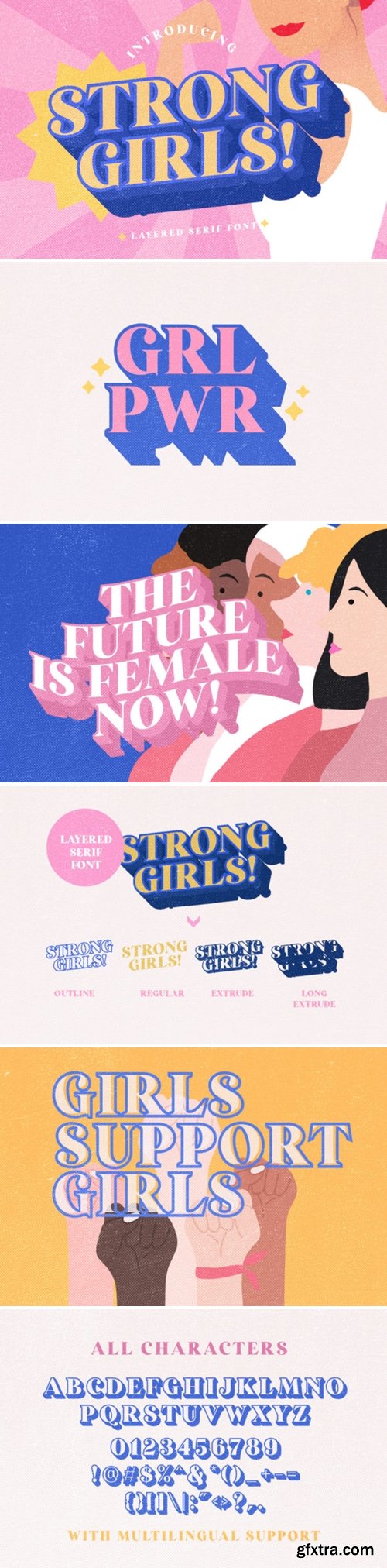 Strong Girls Font