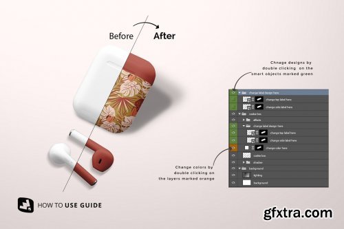 CreativeMarket - Airpod Case Mockup 4758839