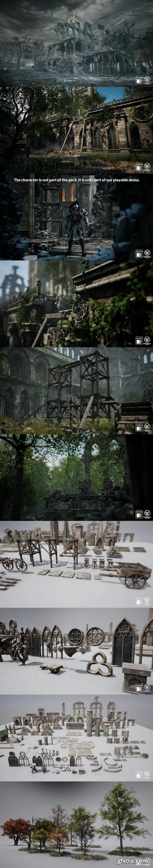 Unreal Engine – Gothic Mega Pack by Meshingun Studio