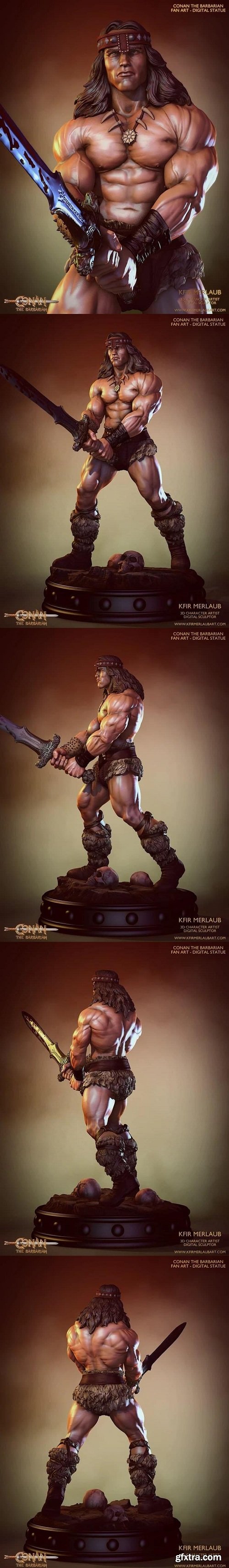 Conan the Barbarian Statue – 3D Print Model