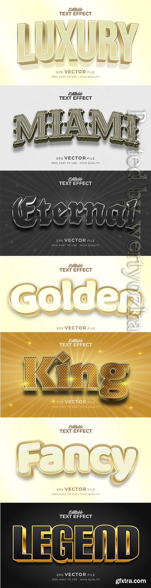 3d editable text style effect vector vol 364