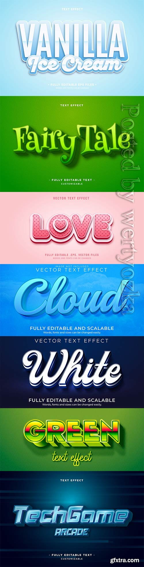 3d editable text style effect vector vol 370