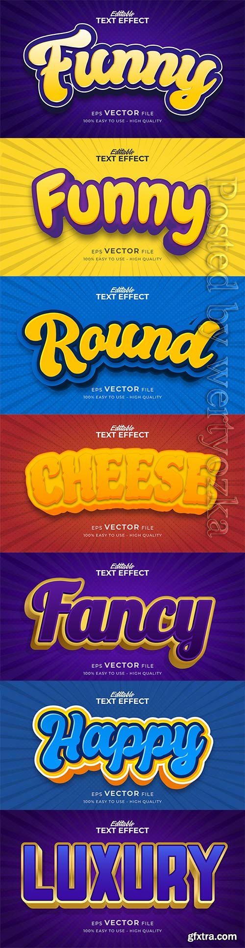 3d editable text style effect vector vol 375