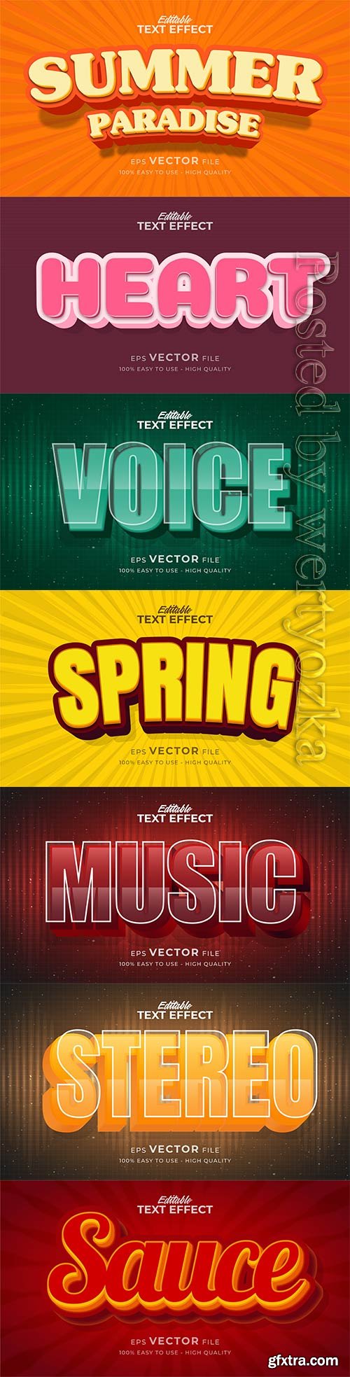 3d editable text style effect vector vol 365