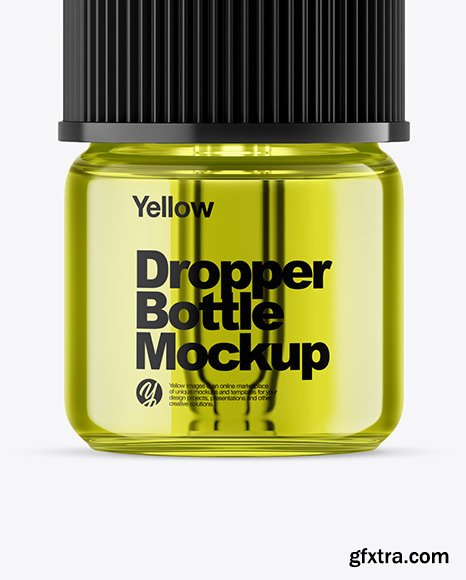 Colored Glass Dropper Bottle Mockup 82231