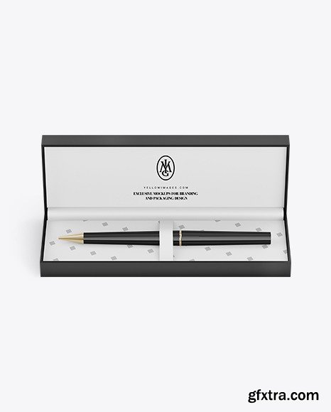 Gift Writing Pen in Box Mockup 82701