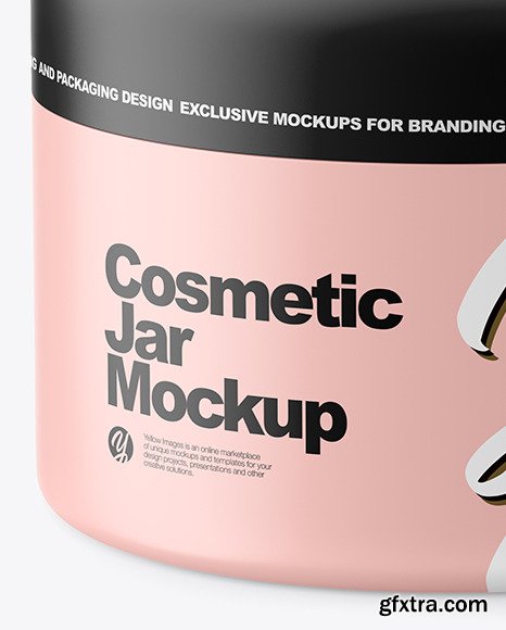 Matte Cosmetic Jar Mockup 82543