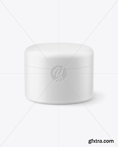 Matte Cosmetic Jar Mockup 82543