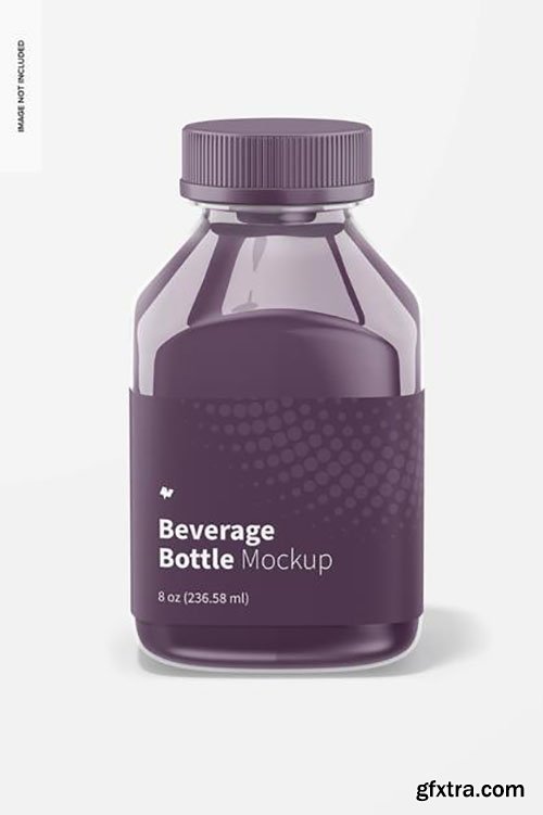 Download 8 oz beverage bottles mockup » GFxtra