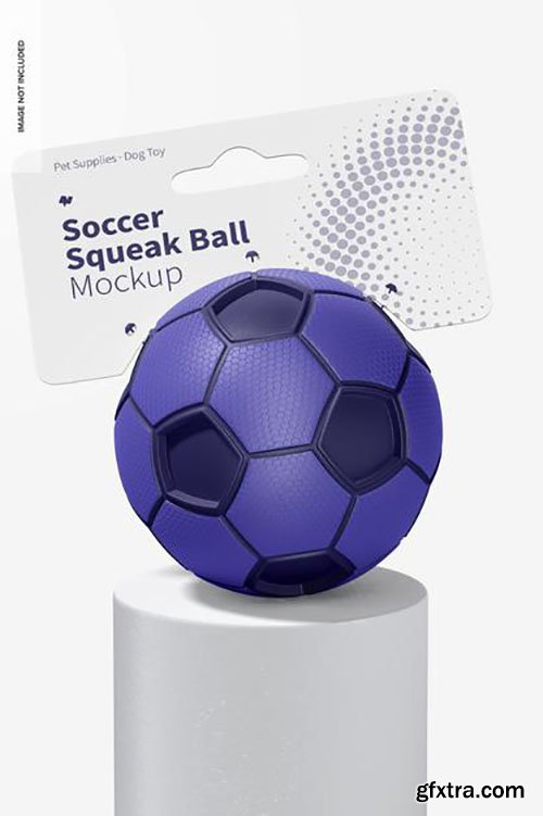 Soccer squeak balls mockup