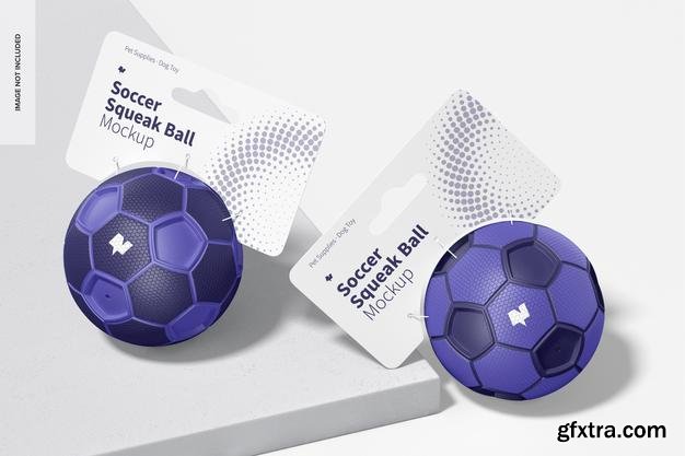 Download Soccer squeak balls mockup » GFxtra