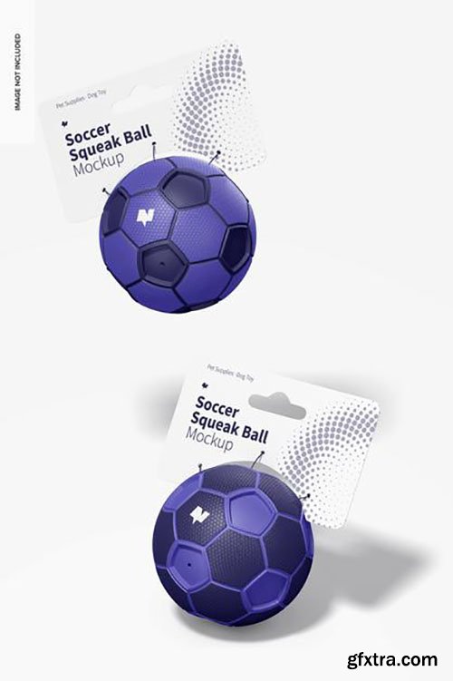 Soccer squeak balls mockup