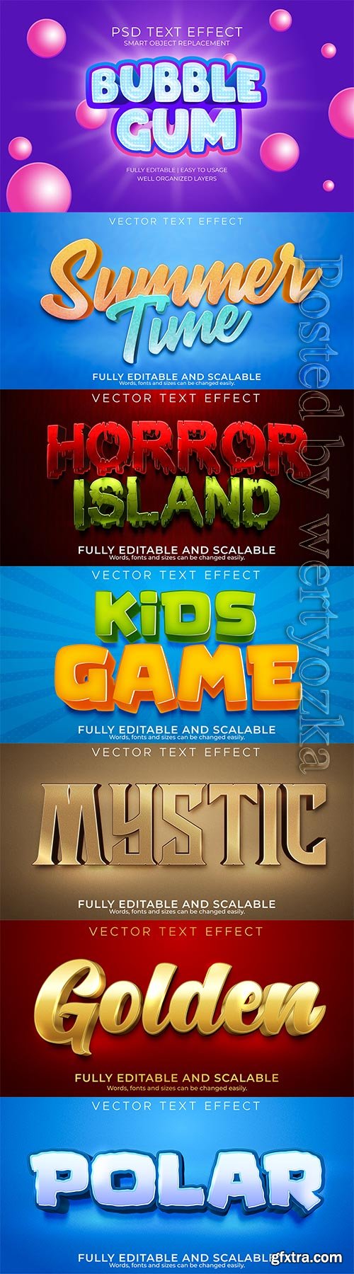 3d editable text style effect vector vol 391