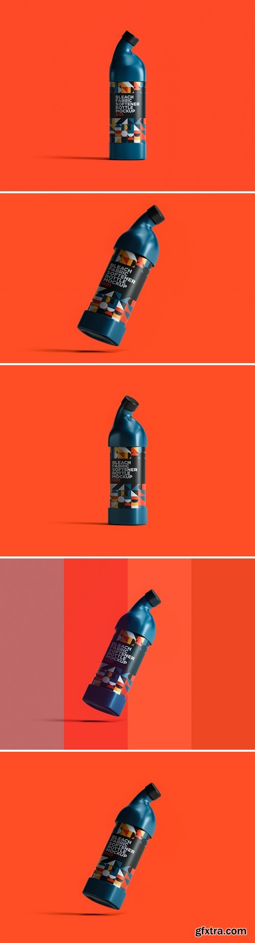 Bleach Fabric Softener Bottle Mockup 001