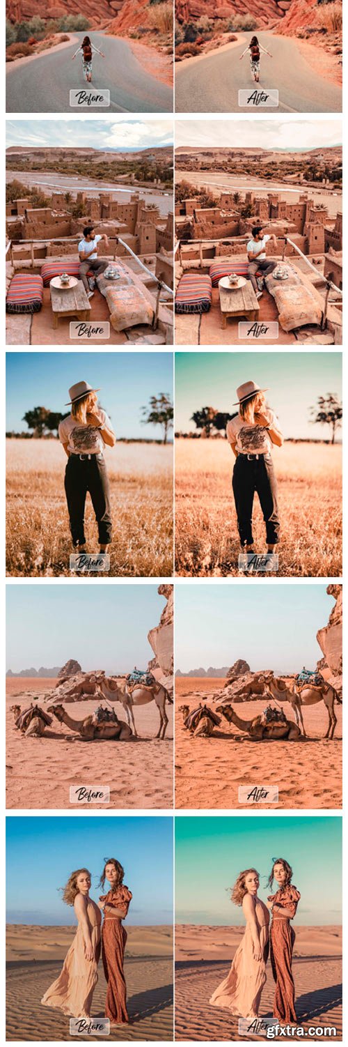 10 Pro Desert Photoshop Actions, ACR, LUT 9883790