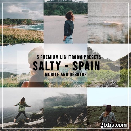 CreativeMarket - 5 Salty Spain Lightroom Presets 4526936