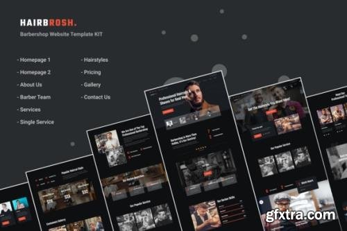 ThemeForest - Hairbrosh v1.0.1 - Barbershop Elementor Template Kit - 32080272