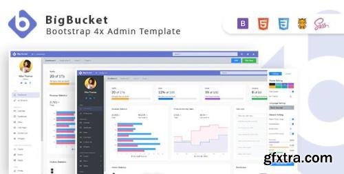 ThemeForest - BigBucket v1.0.3 - Bootstrap 4x Admin Template - 24435541