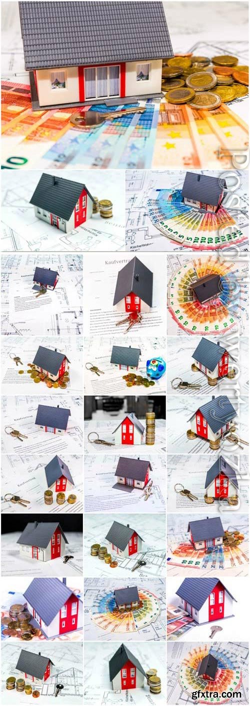 Concept architecture house and buying a house stock photo