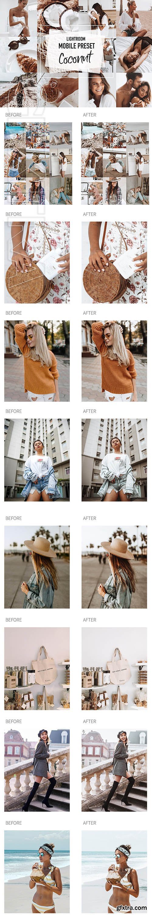 CreativeMarket - COCONUT 4 Lightroom mobile Presets 3956942