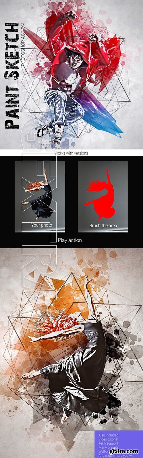 GraphicRiver - Paint Sketch Photoshop Action 26242516