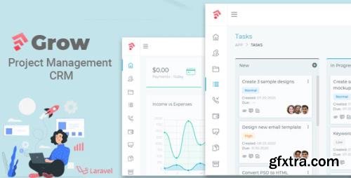 CodeCanyon - Grow CRM v1.04 - Laravel Project Management - 28292342