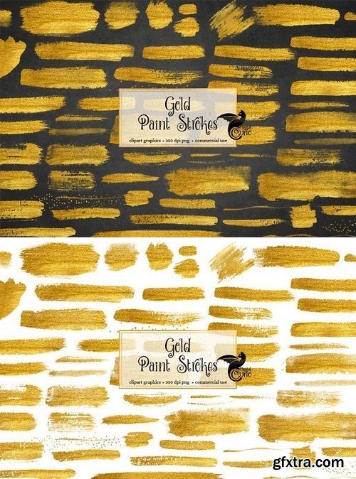 CM - 60 Gold Paint Strokes 339755