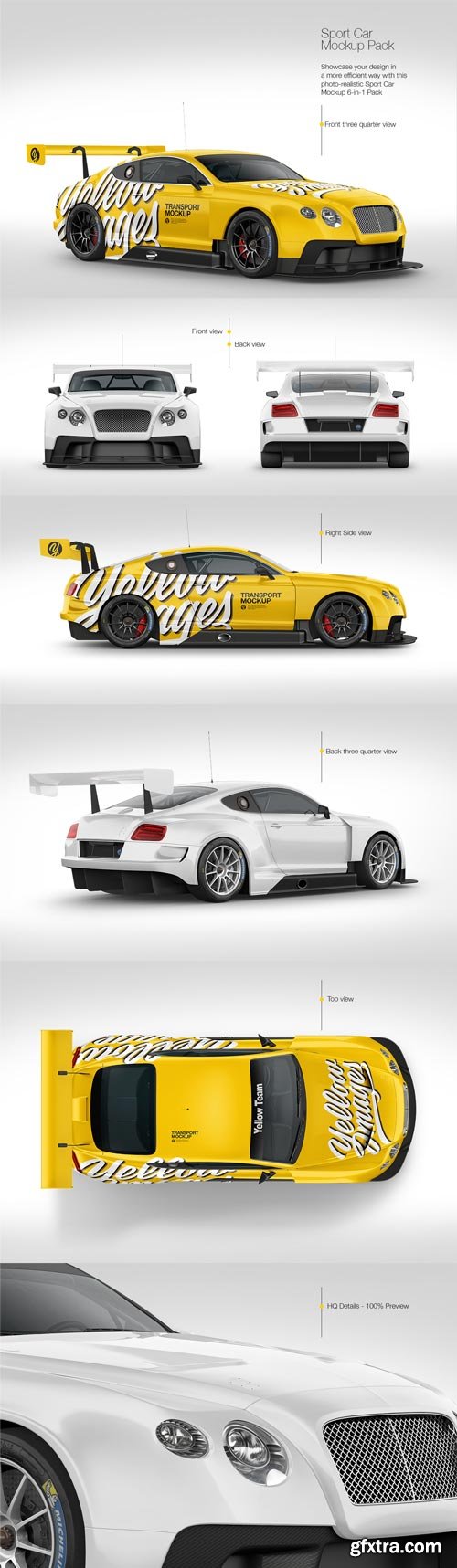 YellowImages - Sport Car Mockup Pack - 83623