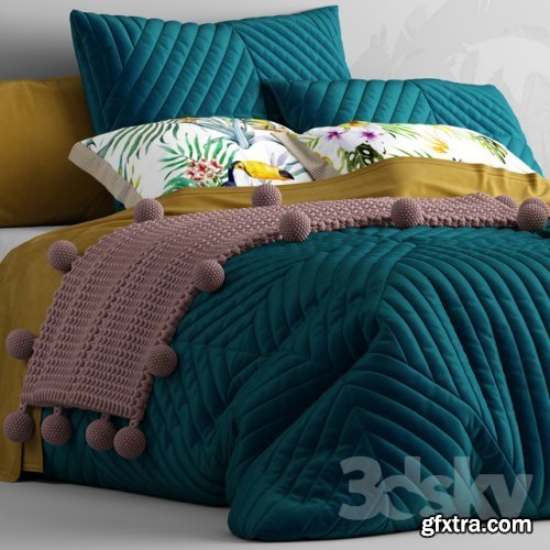 Bed from bedding adairs australia 3d model