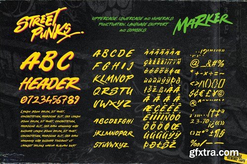 CM - Street Punks - Graffiti Pen and Brush Font 6146555