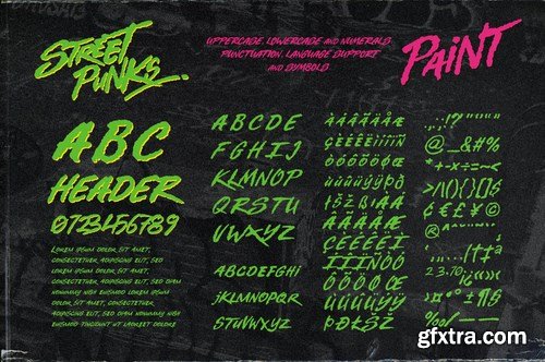 CM - Street Punks - Graffiti Pen and Brush Font 6146555