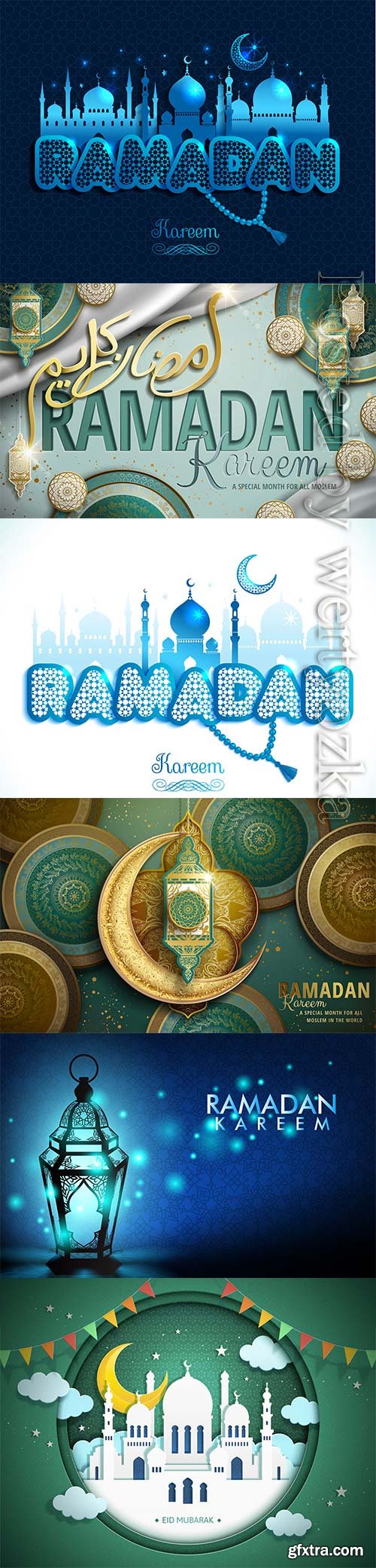 Ramadan kareem colorr vector illustration