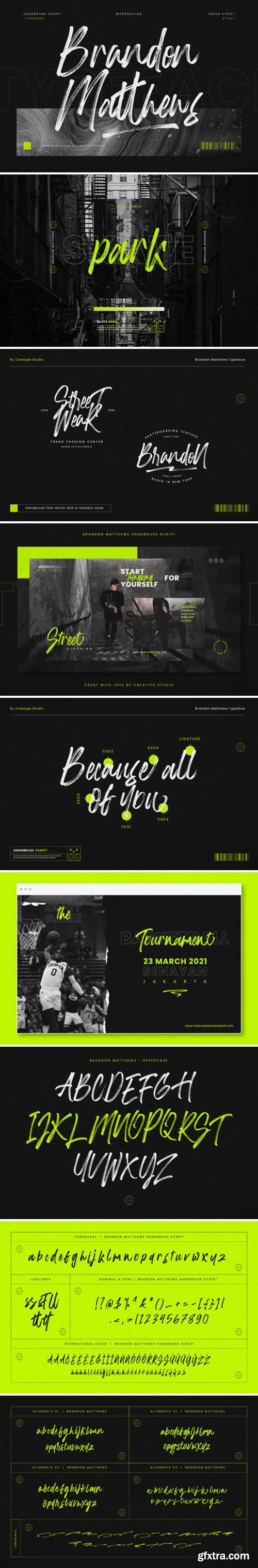 Brandon Matthews Font