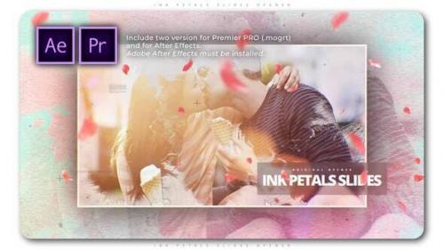 Videohive - Ink Petals Slides Opener