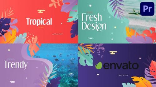 Videohive - Tropical Promo Slideshow | Premiere Pro MOGRT