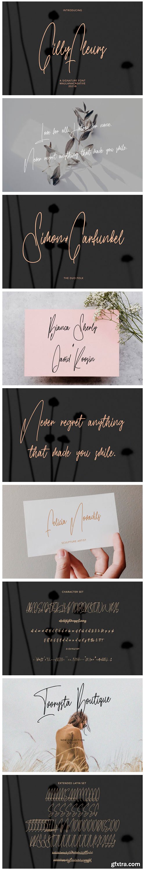 Gilly Fleurs Font