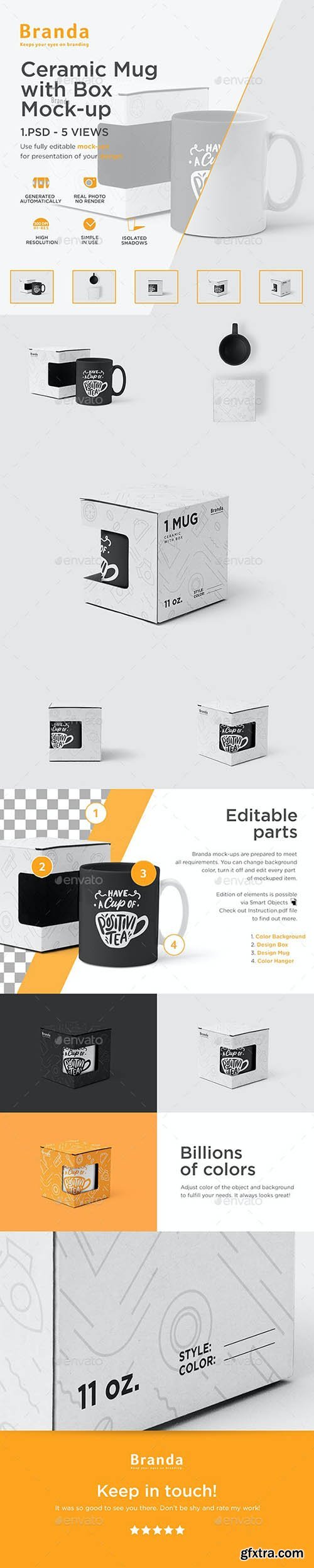 GraphicRiver - Ceramic Mug with Box Mock-up 26143310