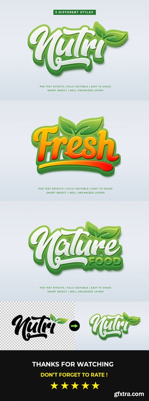 GraphicRiver - Green Natural 3D Text Style Effects Mockup 25632927