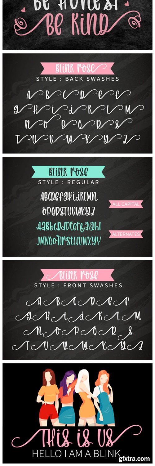 Blink Rose Font