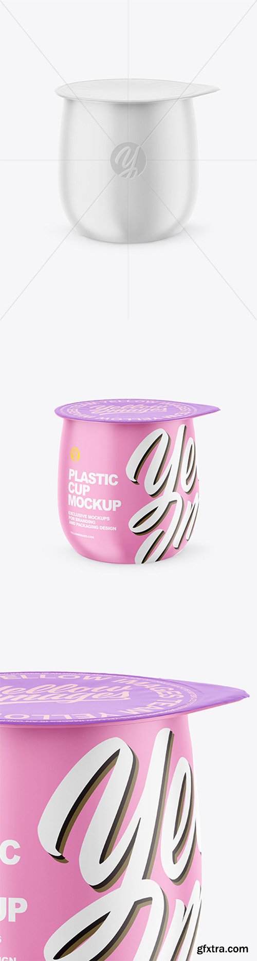 Matte Yogurt Cup Mockup 82053