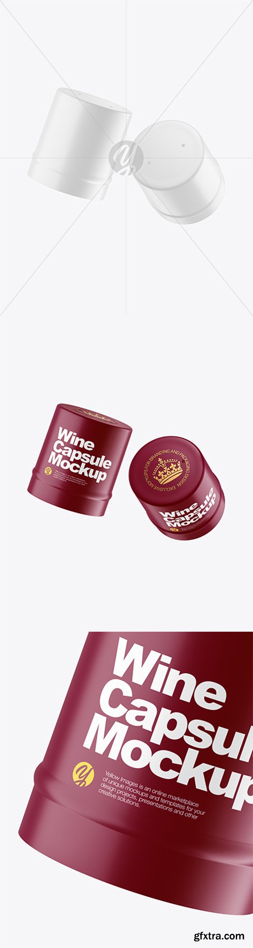 Two Matte Wine Capsules Mockup 82024