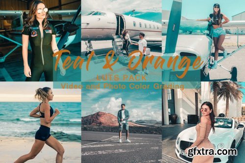 CreativeMarket - TEAL & ORANGE | LUTs Pack 4983136