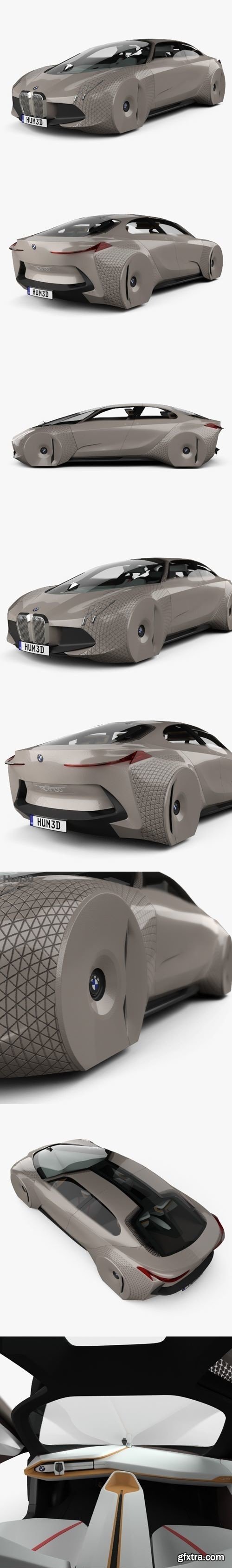 BMW Vision Next 100 concept with HQ interior 2016 3D Model