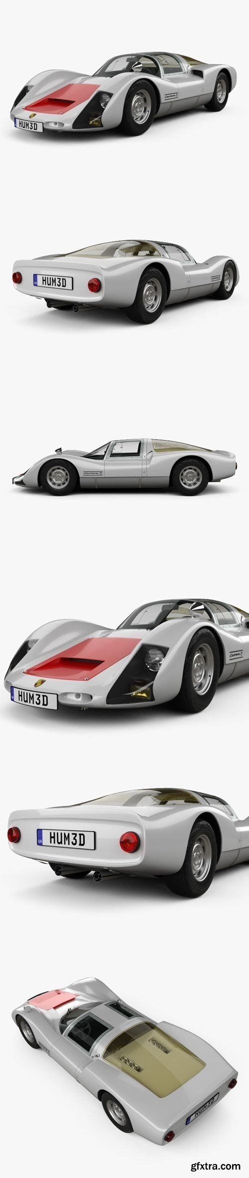 Porsche 906 Carrera 6 Coupe 1966 3D Model