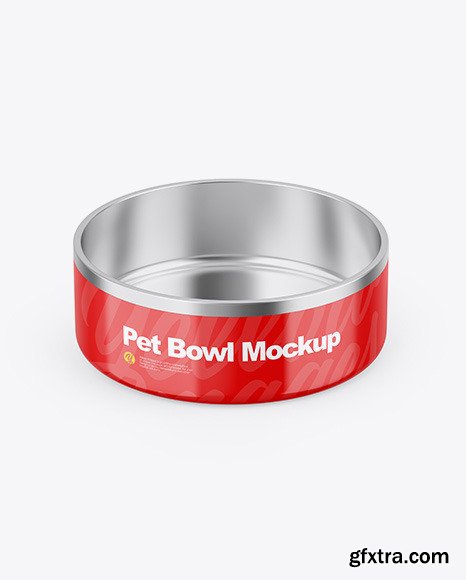 Glossy Pet Feeding Bowl Mockup 83059