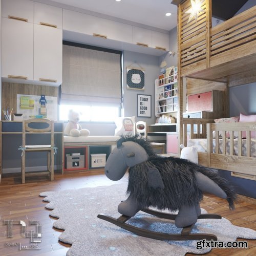 Child Bedroom 10 3d model