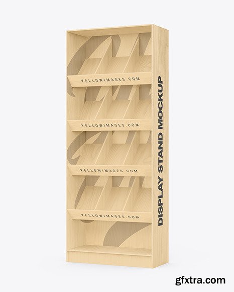 Wooden Display Stand Mockup 82631