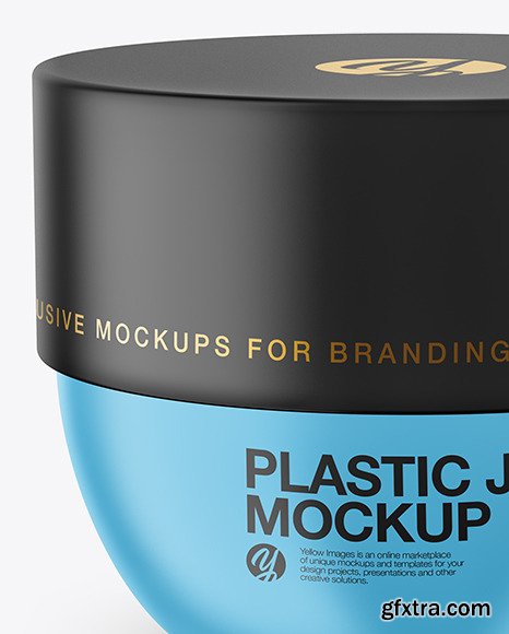 Matte Plastic Jar Mockup 82645